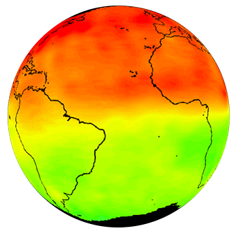 carbon dioxide map